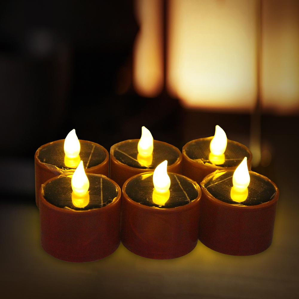 Solar Garden Light Led Candles Flameless Outdoor Waterproof Solar Tea Lights for Party Garden Home Christmas Terrace Decor
