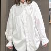 In Stock: 2026 Spring Fashionable Versatile Bud Sleeves Cotton Striped Shirt Top for Women