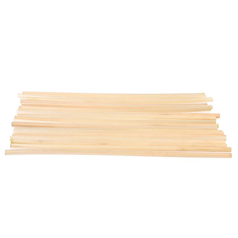 100Pcs/Set Natural Wheat Straw Biodegradable Straws Portable Drinking Straw