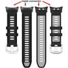 Silicone Strap for Garmin Swim 2 Watch Band for Garmin Forerunner 45 45s Replace Band Bracelet Two Tone Belt, Metal Connectors