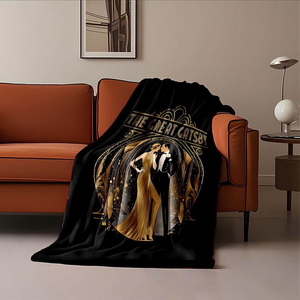 Great Gatsby Art Deco Blanket for All Seasons Blanket Lunch Break Throw Gift