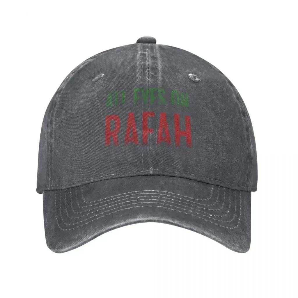 All Eyes On Rafah Baseball Cap Vintage Unisex Men Trucker Hat Sun protection Outdoor Gym Baseball Caps Gift