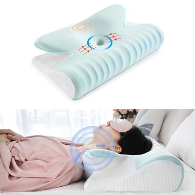 Cuscino in memory foam per dormire, ortopedico, a rimbalzo lento, a forma di farfalla, per dolori al collo, morbido e rilassante, per la cervicale