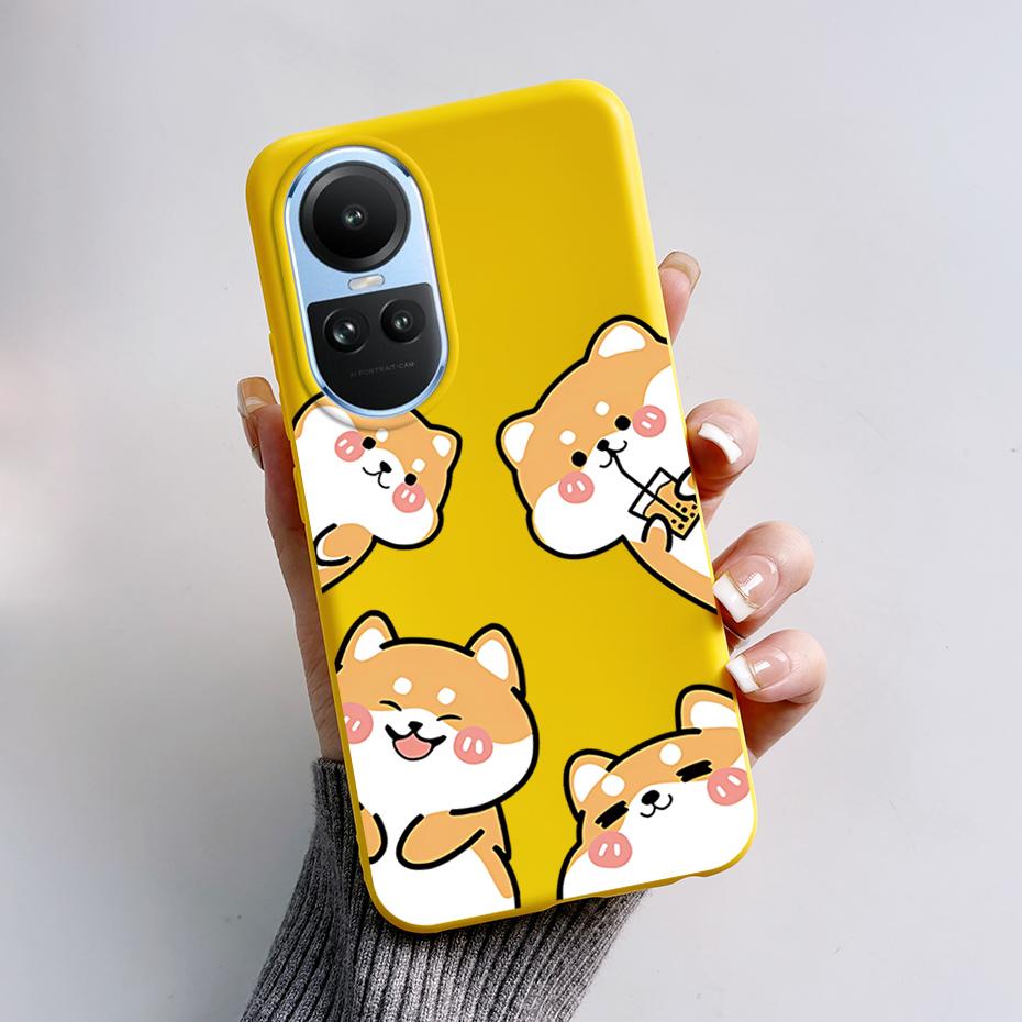 For OPPO Reno 10 5G CPH2531 Case Stylish Pattern Soft Silicone Phone Cases for Oppo Reno10 Pro Global 2023 CPH2525 Back Cover