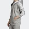 Adidas Originals 3-Streifen Zip-Hoodie Jacke Herren Oberteile Grau ED5969
