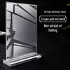 Acrylic T-Shape Pull-Out Desk Sign Holder