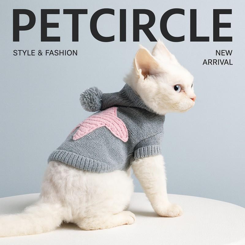 Pet Circle Warm Winter Knit Sweater Dogs Cats - Cozy Holiday Costume In Multiple Designs