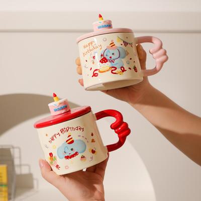 Prezent Urodzinowy dla Dziewczyn Słodki Kreskówkowy Niedźwiedź Ceramiczny Kubek Prezent dla Dziewczyny Pudełko Prezentowe Wysokiej Wartości