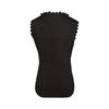 Women's Sleeveless Lace Hollow Out Square Neck Tank Top Casual Loose Fit Scalloped Hem Lace Overlay Blouse Shirt
