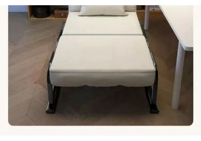 Foldable Multi-Functional Office Nap Sofa Bed: Durable, Reinforced Single Lounger for Home