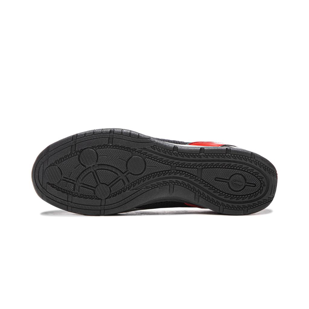 Li Ning Filin Racing Slip-On Cny Sports Comfortable Wear-Resistant Shock Absorption Low-Top Casual Shoes Men Casual Shoes Black Silver AGLW059-1