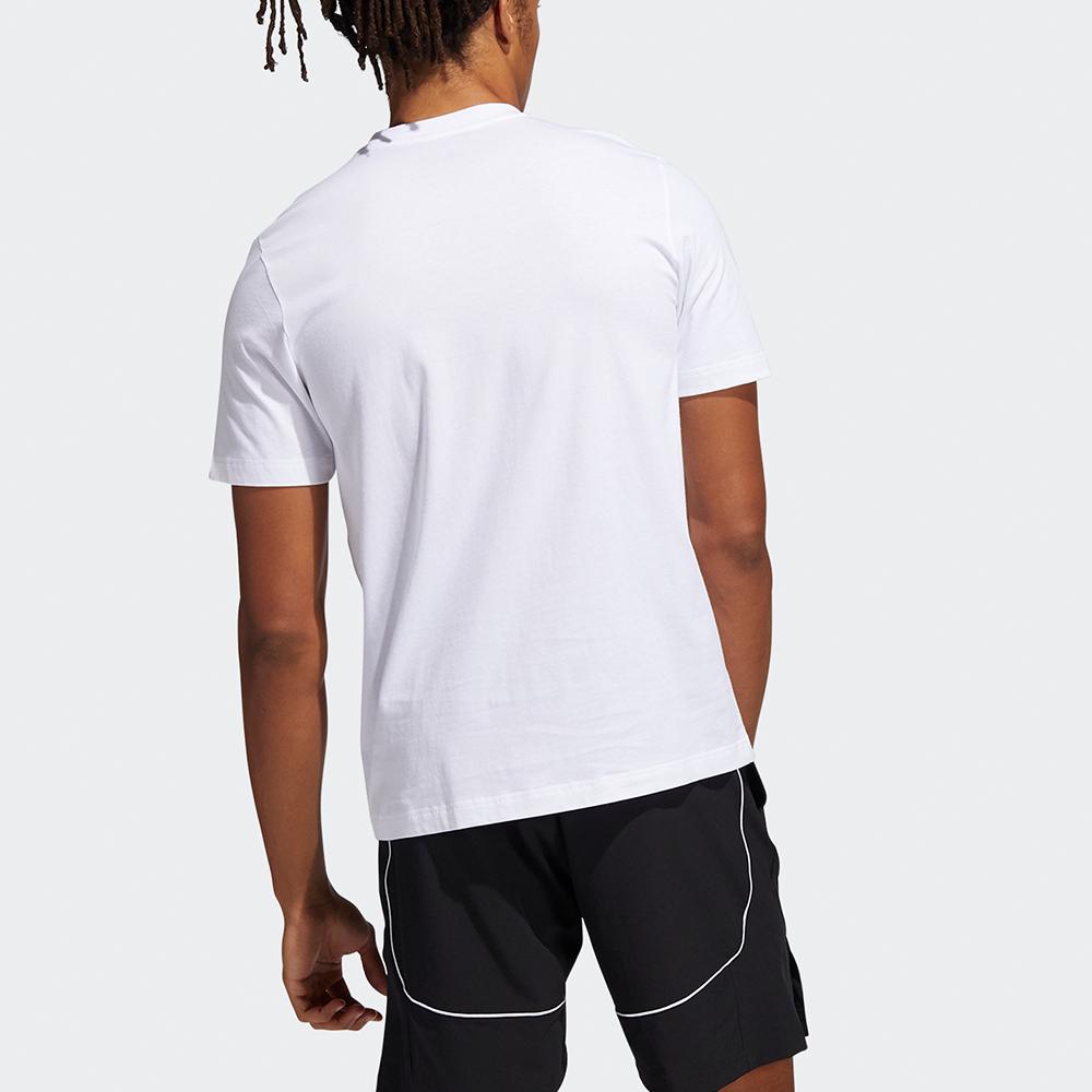 Adidas Lil Stripe Gato Cartoon Print Sports Short Sleeve T-Shirt Men Tops White HB5483