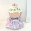 Baby Clothes Set with Hats Hair Accessories Soft Fabric Doll Wedding