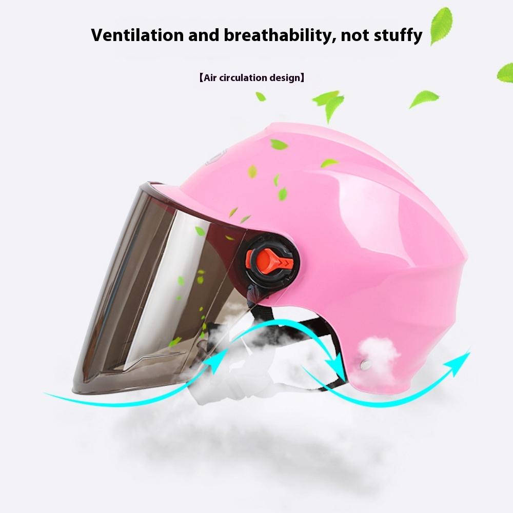 Electric Car Helmet Men's and Women's Universal Hard Hat Light Half Helmet