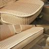 Universal Ice Silk Car Seat Cushion - All-Season Luxury Woven Cover, Breathable, Cooling, Full Surround Design