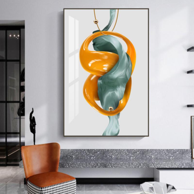 

Современный абстрактный золотой свет роскошный постер скандинавская геометрия искусство холст живопись настенная картина для гостиной домашний декор Cuadros 20X40CM сожжены оранжевый