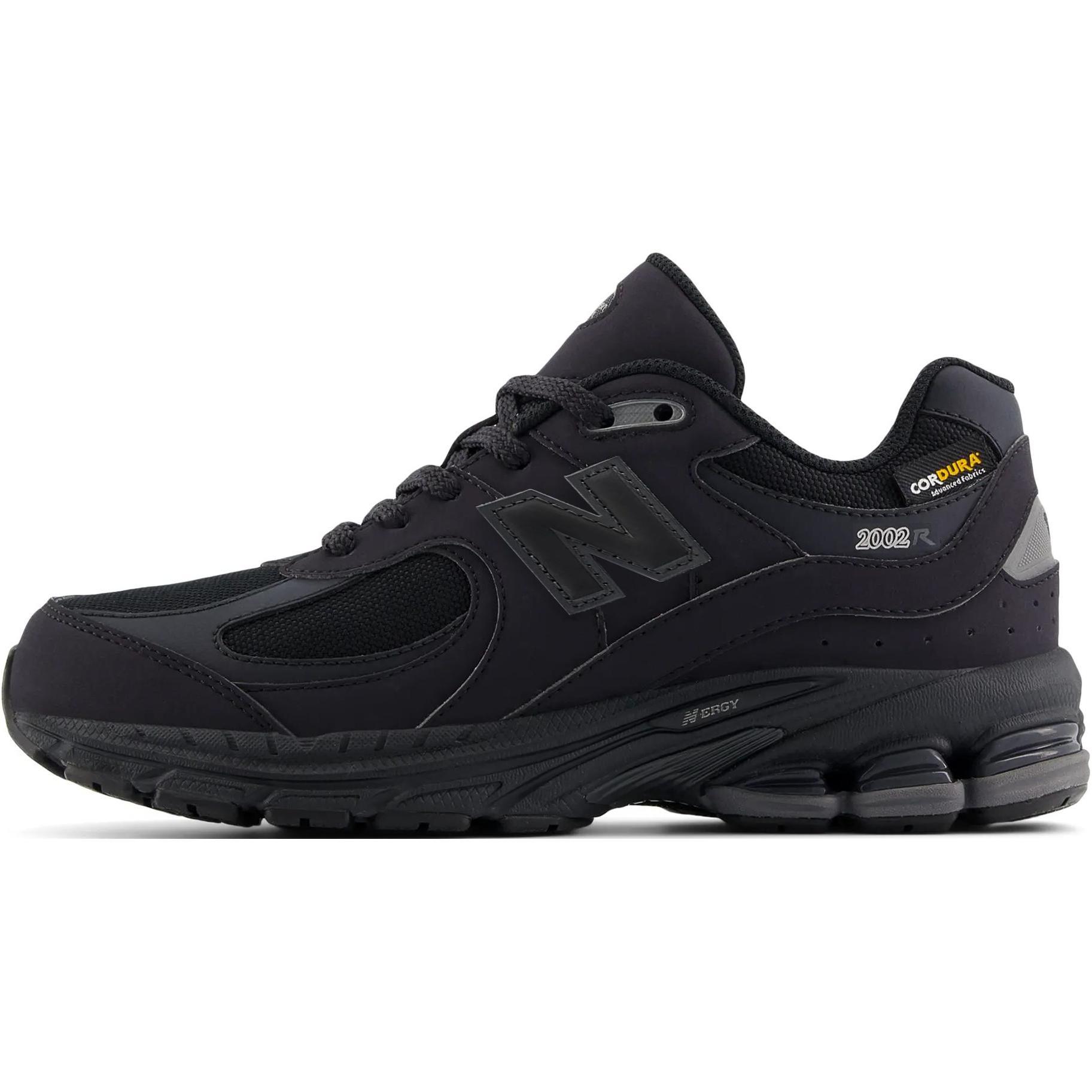

New Balance NB 2002 Anti Slip Wear Resistant Low Top Kids Lifestyle Shoes Black Teenagers 38