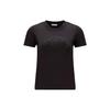 Monochrome Round Neck Casual Short Sleeve T-Shirt Women Tops Black I20938C00034829FB999