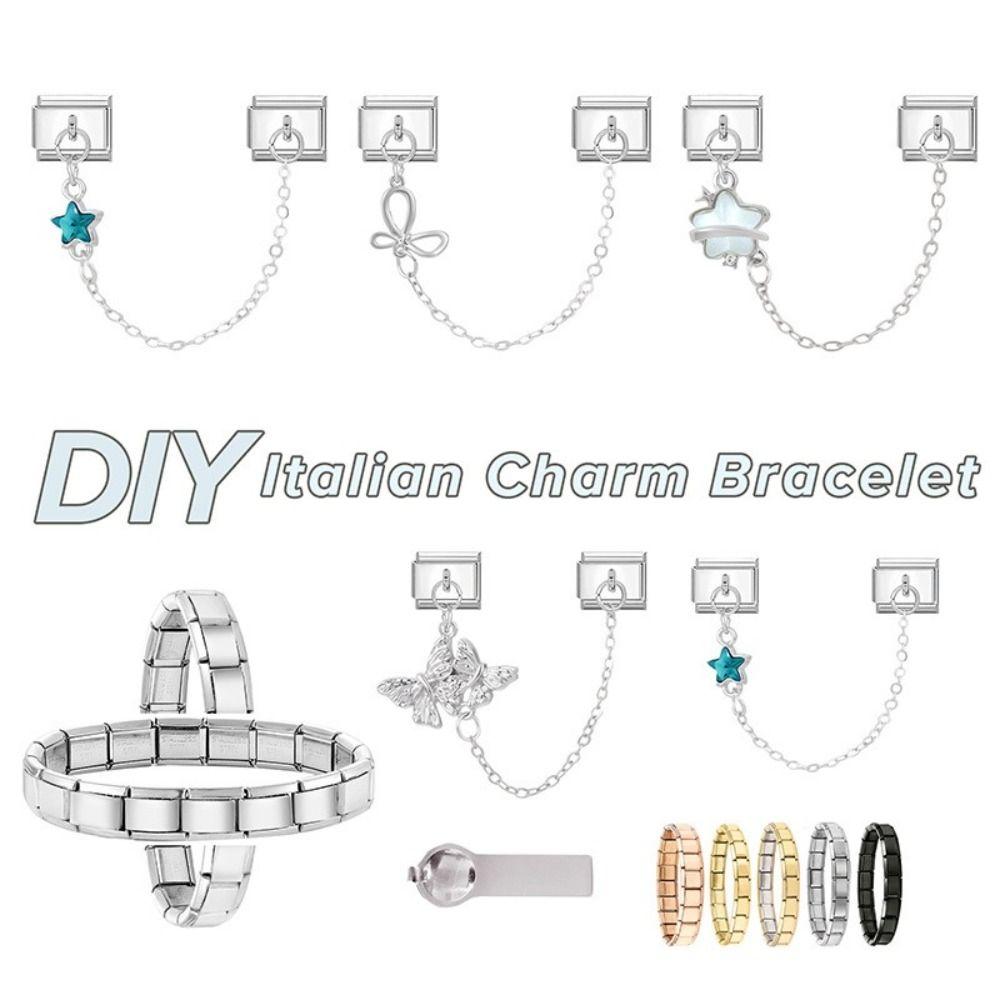 Double Chain Bracelet Charms Fit 9mm Bracelet DIY Bracelet Kit DIY Bracelet Making