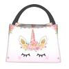 Custom Cartoon Unicorns Rainbows Lunch Bags Men Women Warm Cooler Insulated Lunch Boxes for Office Travel