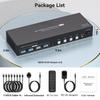 4-Port Dual Monitor HDMI USB 3.0 KVM Switch