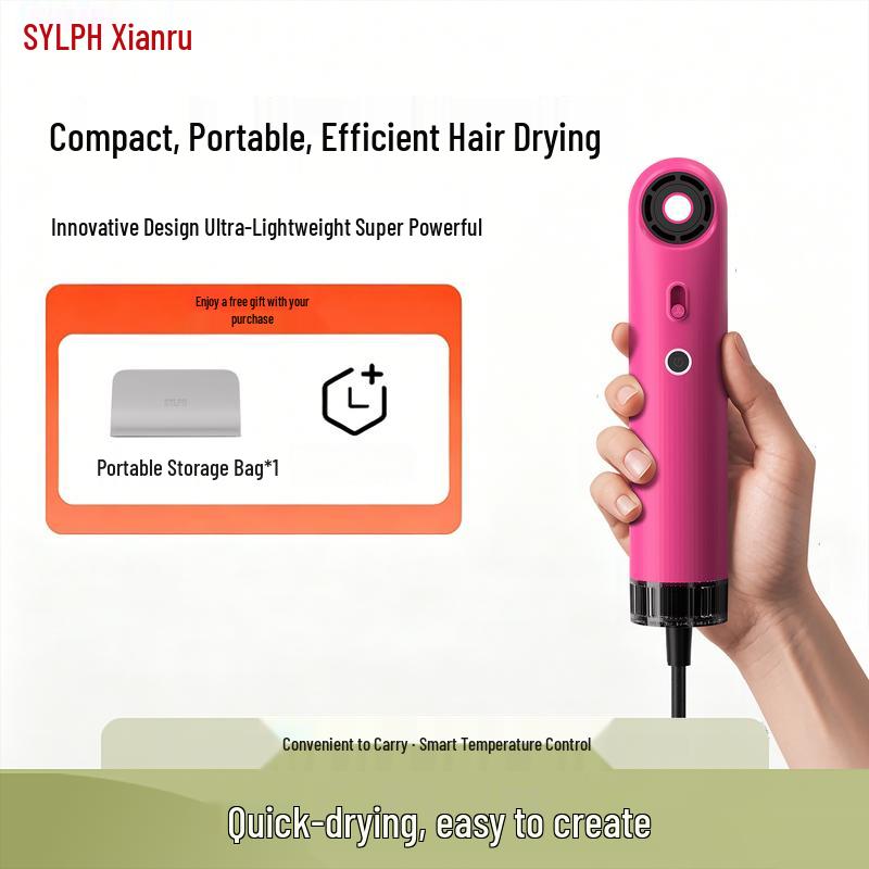 SYLPH High-Speed Portable Negative Ion Hair Dryer CN plug (adapter included)