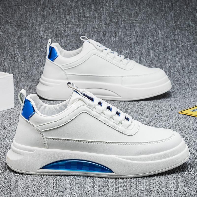 Men's shoes new versatile sports board shoes leather shoes heightened casual platform versatile white shoes board shoes