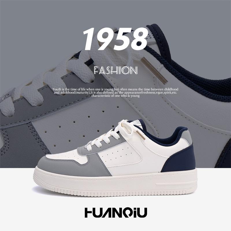 Global Breathable Trend Shoes Men's ZHQ-HY096 Men's Shoes Spring Versatile Height Increase Platform Men's Casual Board Shoes