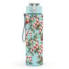 1PC Red Berry Leaf Winter Botanical Print 750ml Color Plastic Sports Water Bottle Leakproof Flip Straw Lid Suitable for Sports Office Home Use