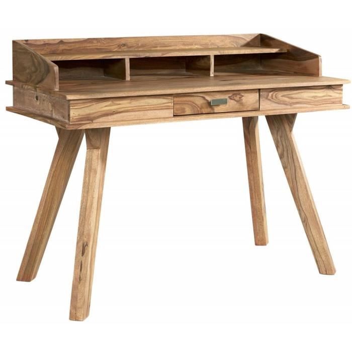 Bureau - Design Alpin - 140 x 50 x 96 cm - Blanc