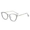 Ins Cat Eye Presbyopia Glasses Cold Tea Color HD Anti Blue Light Glasses Frame Advanced Plain Whitening Glasses