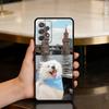 Cute Pet Dog Samoyed Soft Silicone Black Cover Phone Case For Samsung Galaxy A73,A72,A71,A70,A53,A52,A51