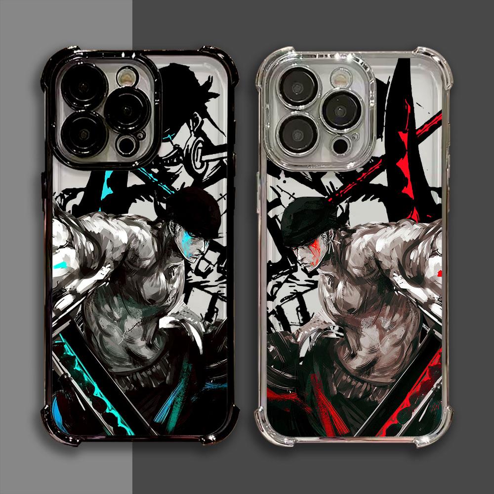 Cool One Piece Roronoa Zoro Custodia Per iPhone 18 17 Pro 16 15 14 13 12 11 Pro Max Cover 17 Plus 17E 16E 17Air Silicone Custodia Telefono