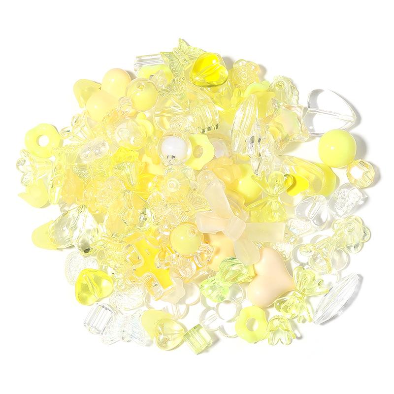 Cartoon Acrylic Beaded Phone Chain - DIY Lanyard with Random Mixed Style Loose Beads