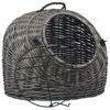 Vidaxl Transporter Dla Kota, Szary, 45X35X35 Cm, Naturalna Wiklina