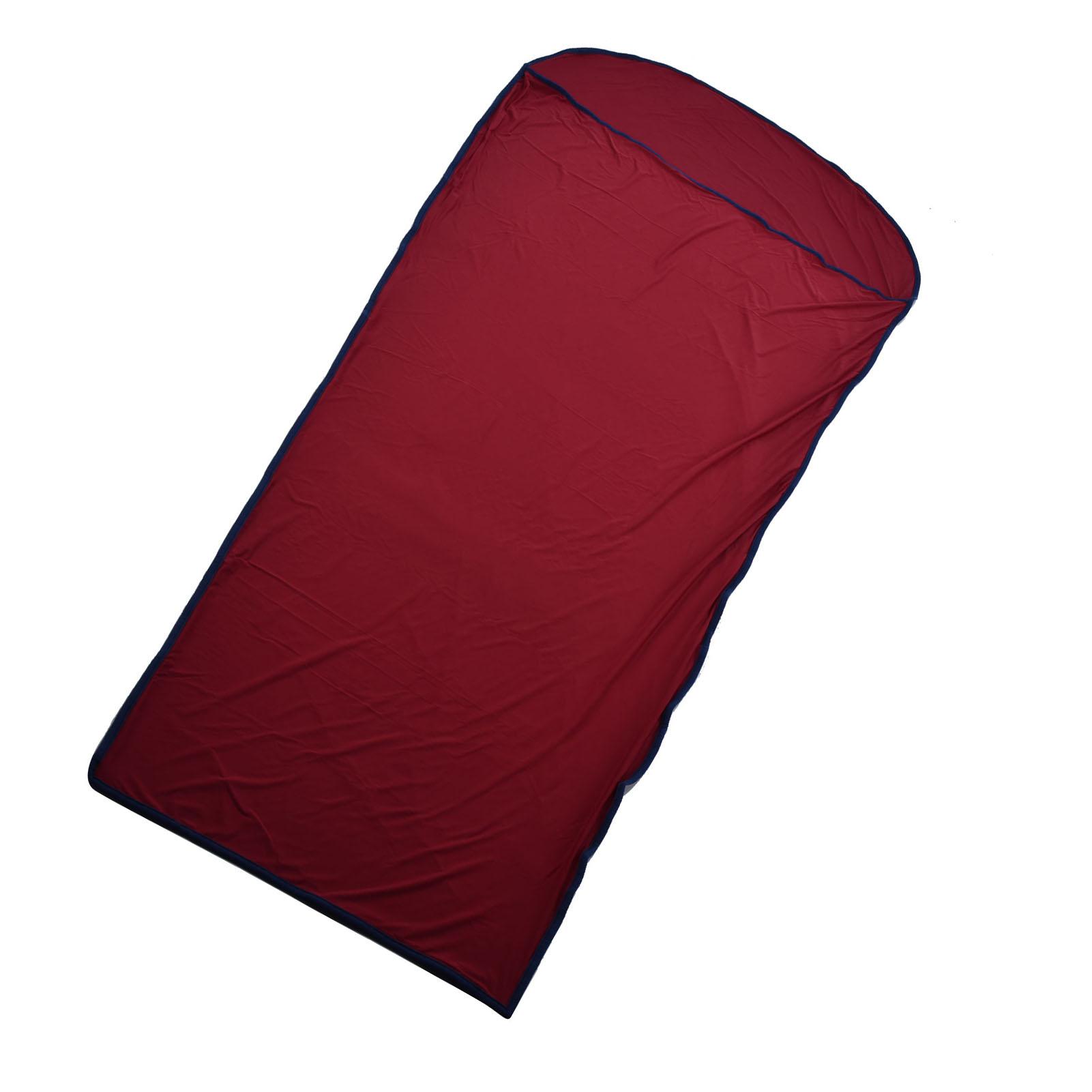 Sleeping Bag Liner Ultralight Multifunctional Elastic Sleeping Sack Liner for Outdoor Camping вино красного