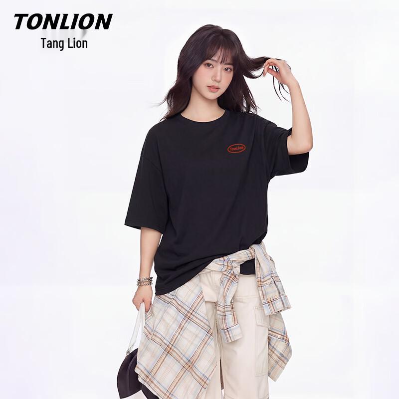 TonLion Women s Loose Fit Cotton Short Sleeve T-Shirt 2XL