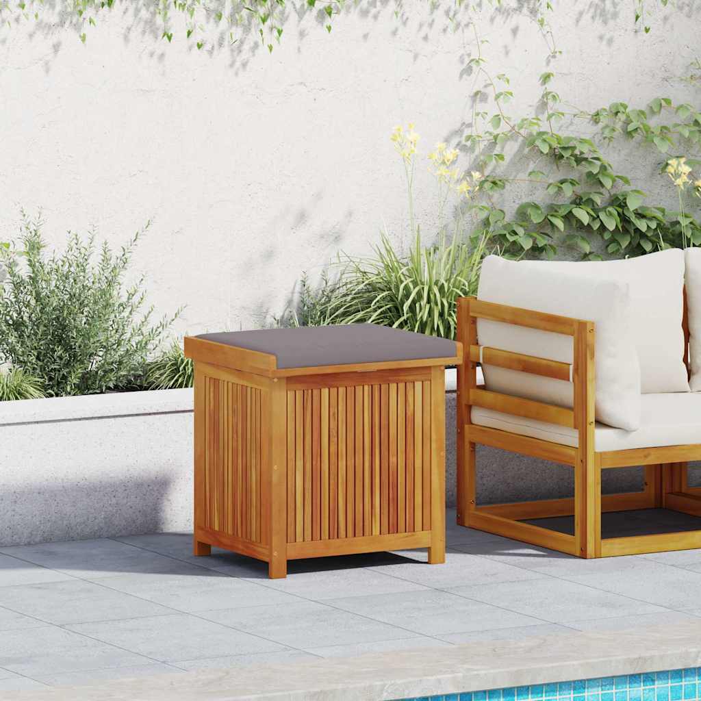 Outdoor Cushion Box 60x50x61 Cm Solid Acacia Wood