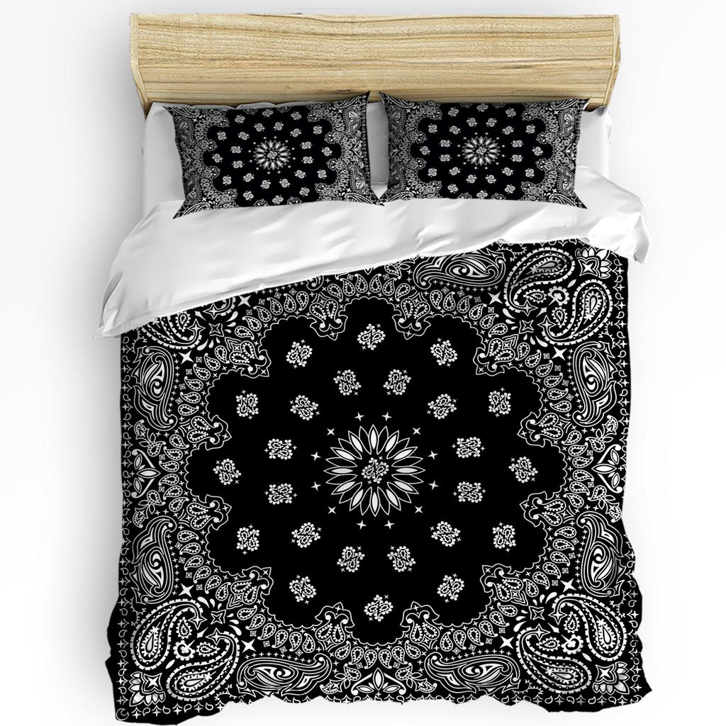 Mandala Flowers Bohemia Duvet Cover Bed Bedding Set For Double Home Textile Quilt Cover Pillowcases Bedroom Bedding Set No Sheet
