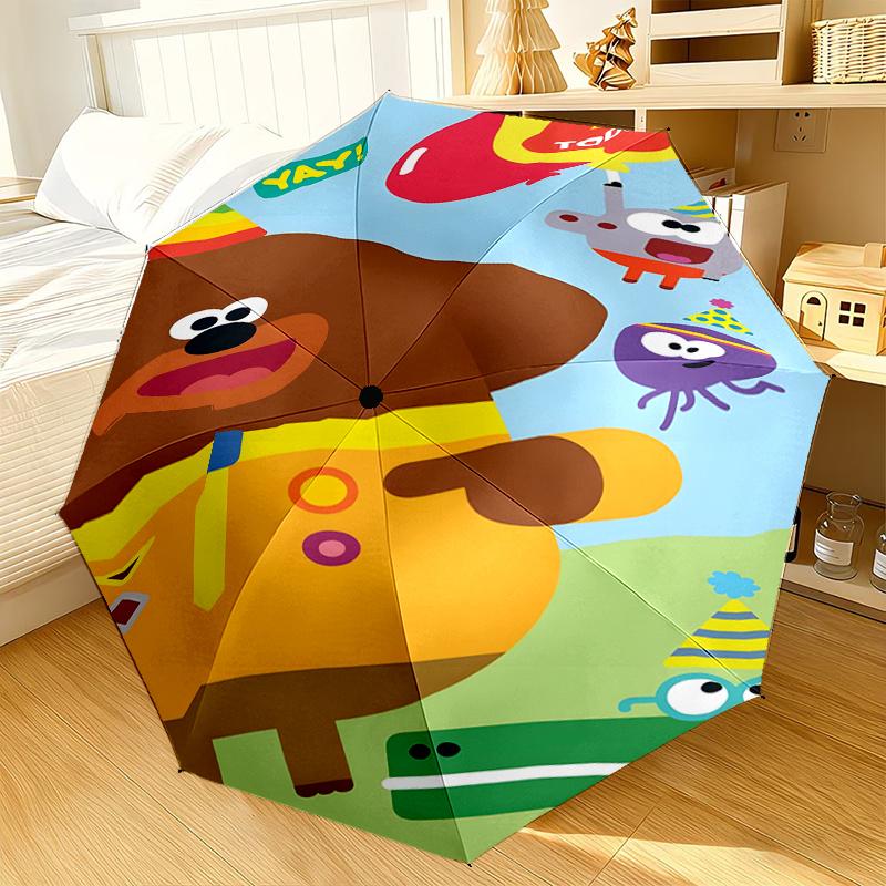 Bee's Rainbow Adventure Umbrella 8-Frame for Travel, camping, Casual Lightweight Portable Umbrella, Essential for every family Holidays Gift