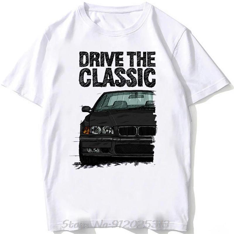 Oversized tshirt Retro Germany EUDM - E34 M5 Tshirts Old Legend E30 M3 Classic Car T-Shirt Boy Casual Tops White Graphic tshirt