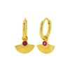 925 Silver Needle Vintage Geometric Pendant Earrings Round/Square/Shell Earrings for Women Fashion Jewelry Pendientes