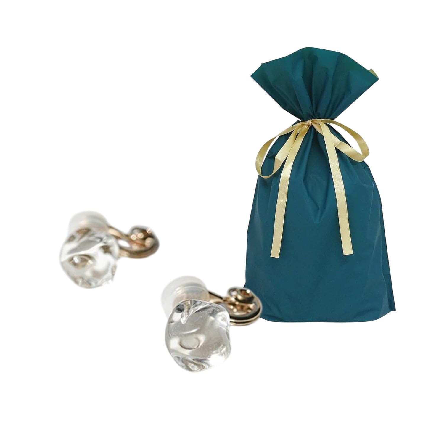 

набор Серьги Lampwork Factory Float подарочный мешочек с [Набор] 2 штуки (HARIO HAA-FT-E, лента)