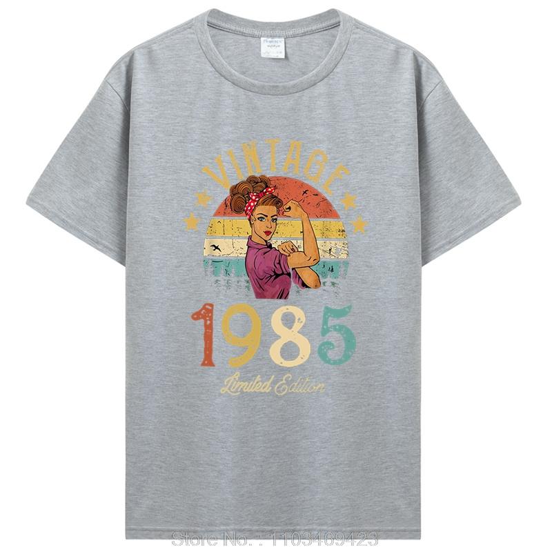 Funny Classic 1985 Original Vintage T Shirt Summer Graphic Men Tshirt Streetwear Birthday Awesome T-shirt Clothing