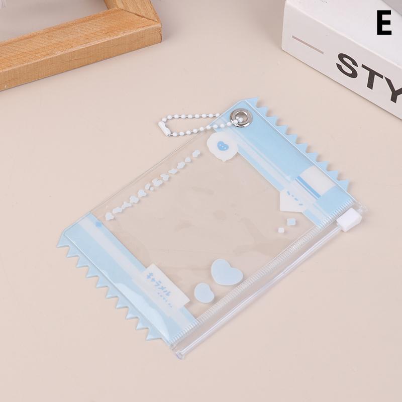 1Pc Cute Transparent Candy Bag 3 Inch Kpop Idol Card Sleeves Photocard Holder Card Films Game Cards Protective Collect Bag