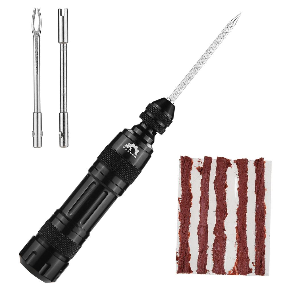 Tube Strips Plus Insertion Tool Portable Tubeless Bike Tire Repair Kit  Tire Patch Kit For MTB Road Bike