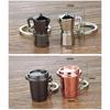 Fashionable Metal Espresso Accessory Keychain Fashion Key Pendant Coffee Theme Pendant Unisex Present for Coffee Fan