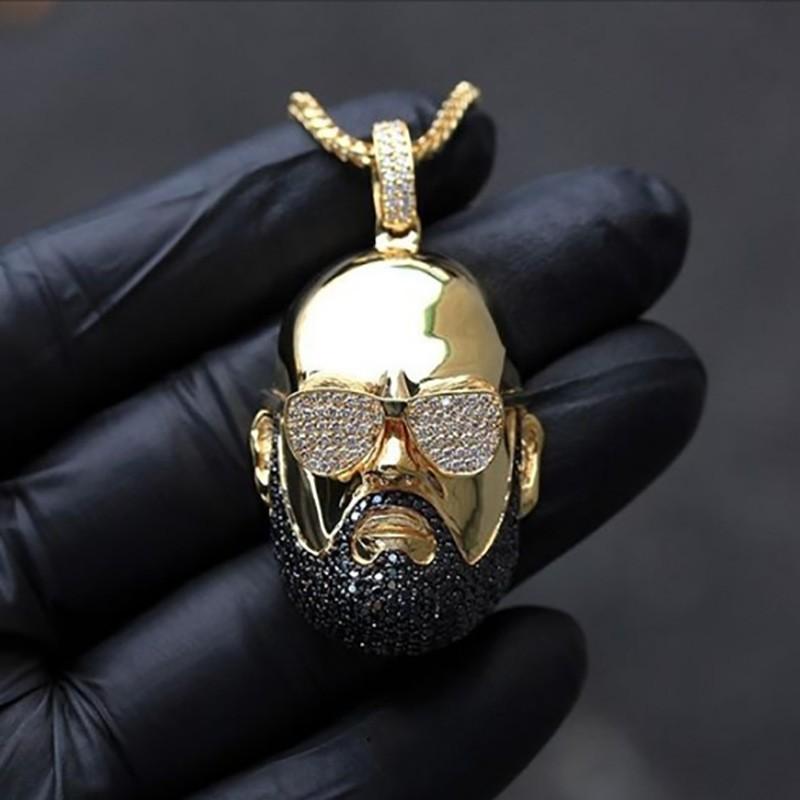 Lion Head Necklace Personality Domineering Men'S Animal Pendant Hip-Hop Punk Accessory