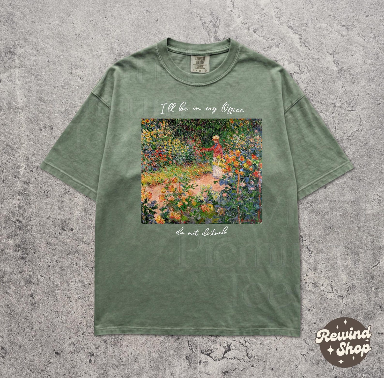 I ll be in My Office Comfort Colors® Plant Lover T-Shirt - Cottagecore Gardener Graphic Tee L