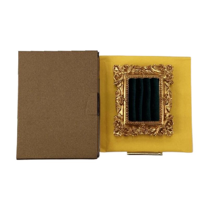 Victorian Style Black & Gold Frame Earrings, Ring, and Jewelry Holder Display